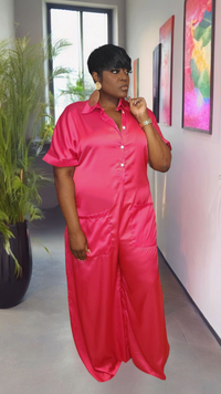 "So Chic" Satin Jumpsuit