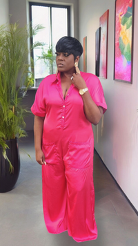 "So Chic" Satin Jumpsuit