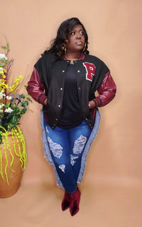 "Diva Vibes" Ruffle Jeans