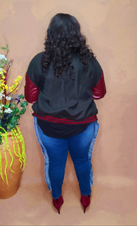 "Diva Vibes" Ruffle Jeans