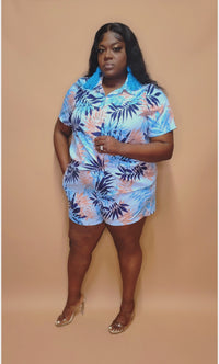 "Tropical" Short Set
